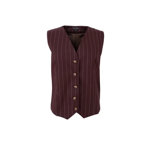 Black Colour - Oxford vest - Coffee