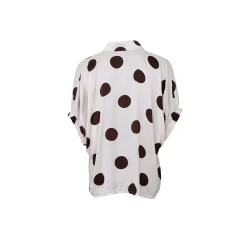 Black Colour - Mabel skjorte - off white dot - Onesize