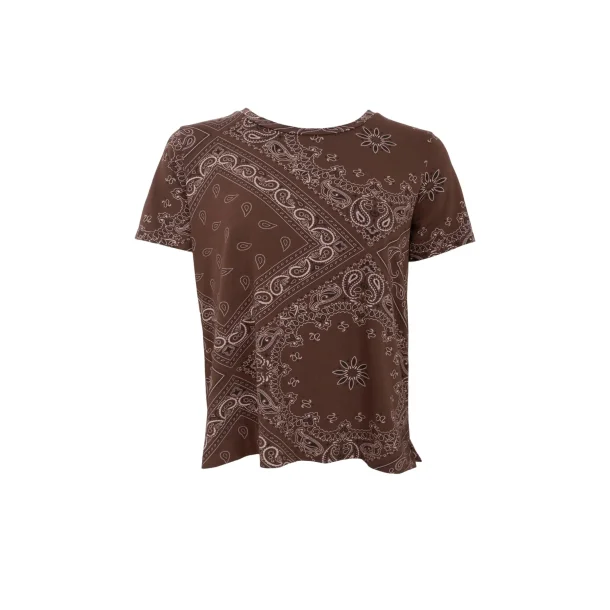 Black Colour - Zelda SS T-shirt - Coffee Paisley