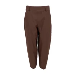 Black Colour - Beverly Barrel Bukser - Hazelnut Brown