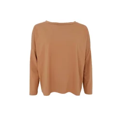 Black Colour - May loose LS bluse - Tobacco