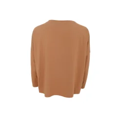 Black Colour - May loose LS bluse - Tobacco