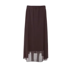 Black Colour - Annie Mesh Nederdel - Coffee