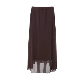 Black Colour - Annie Mesh Nederdel - Coffee