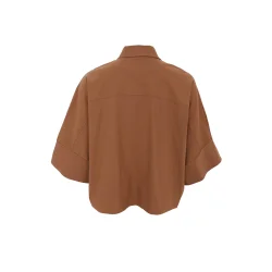 Black Colour - Davina Loose Skjorte - Hazelnut Brown - Onesize