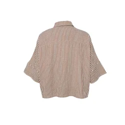 Black Colour - Starry loose strass skjorte - Tobacco