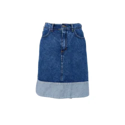 Black colour - Cizzy denim nederdel - Mid blue