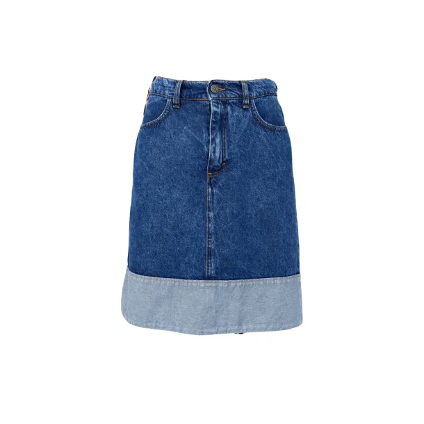 Black colour - Cizzy denim nederdel - Mid blue