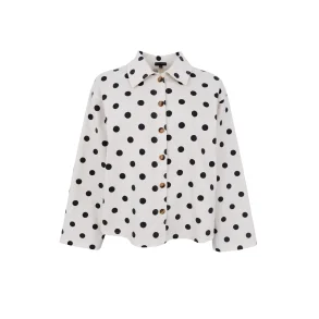 Black Colour - Ellie Skjorte jakke - White Dot - Onesize