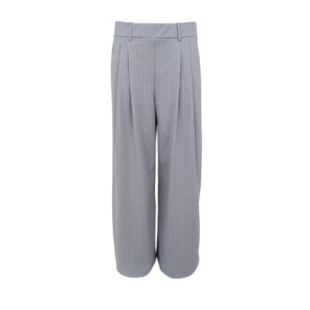 Black Colour - Milano Wideleg Bukser - Grey Stripe