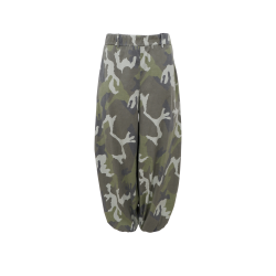 Black Colour - Ally Balloon Pant - Army Camoflage