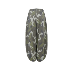 Black Colour - Ally Balloon Pant - Army Camoflage