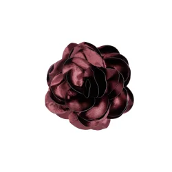 Black Colour - Sage Big Flower 2-in 1 - Brooch - Mocca Wine - Onesize
