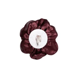 Black Colour - Sage Big Flower 2-in 1 - Brooch - Mocca Wine - Onesize