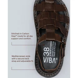 VIBAe - Capri Leather sandal - Cocoa brown