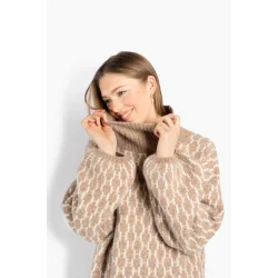 H�st - fam New Pattern - Light Brown Melange