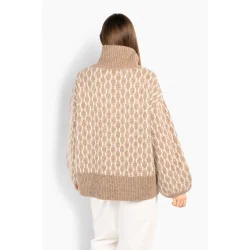 H�st - fam New Pattern - Light Brown Melange