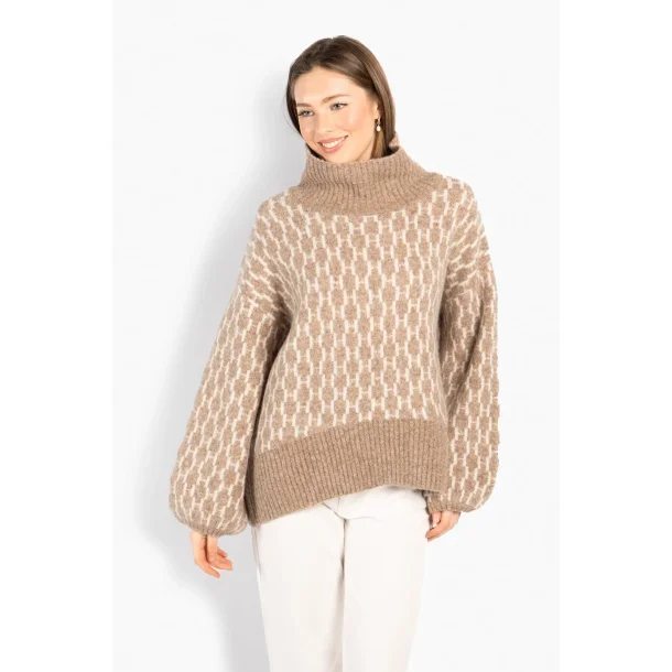 H�st - fam New Pattern - Light Brown Melange