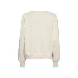 Mos Mosh - Cosette V-LS Spring Sweatshirt - Ecru