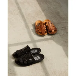 VIBAe - Amalfi Leather sandal - cognac brown