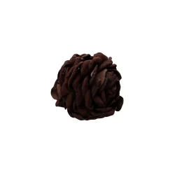 Black Colour - Villa Mega Flower - Hair Claw - Coffee w. Dots