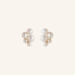 Pernille Corydon - Ocean Bay �restikker - Guld - 9,6mm 