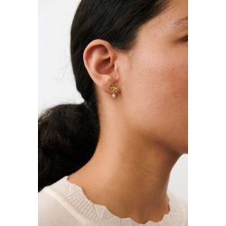 Pernille Corydon - Moonstone Poppy �restikker - Guld - 14mm 