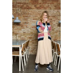 Black Colour - Sophie Striped Jumper - Blue Multi