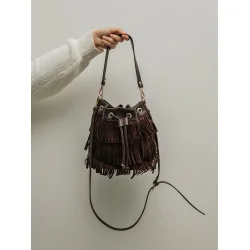 Bow 19 - Jade Bucket Bag Frill - Brown
