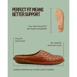 VIBAe - Wovan Leather sandaler - Cognac brown