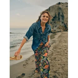 Heyanno - Note Loop Skjorte - Medium Washed Blue