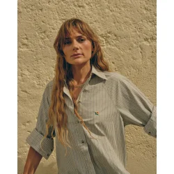 Heyanno - Master Stripe Skjorte - Misty Blue