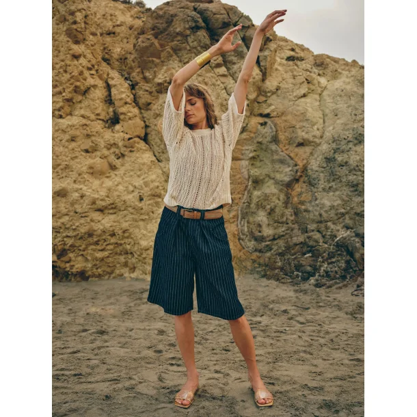 Heyanno - Fan Stripe shorts - Dark blue stripe