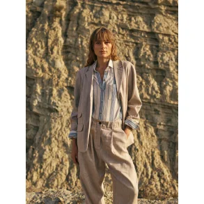 Heyanno - Humble Herringbone Blazer - Iced Coffee