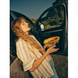 Heyanno - Grow Jacquard Skjorte - Carrot