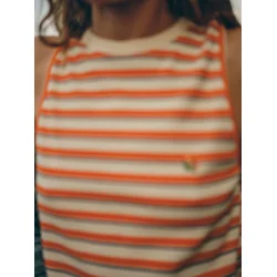 Heyanno - Era Stripe Top - Carrot