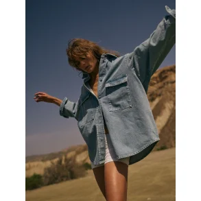 Heyanno - Space Denim Skjorte - Light Blue Denim