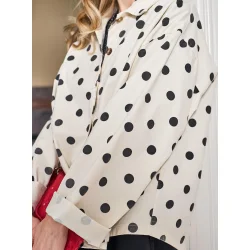 Black Colour - Ellie Skjorte jakke - White Dot - Onesize