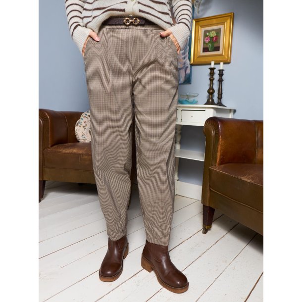 Black Colour - Davina Art Barrel Bukser - Brown