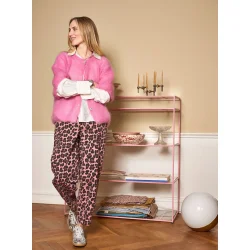 Black Colour - Ellie Barrel Bukser - Pink Leo