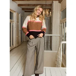 Black Colour - Hildur Strik Jumper - Camel