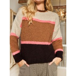 Black Colour - Hildur Strik Jumper - Camel