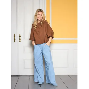 Black Colour - Davina Loose Skjorte - Hazelnut Brown - Onesize