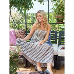 Black Colour - Luna Regular Nederdel - Savannah Sky