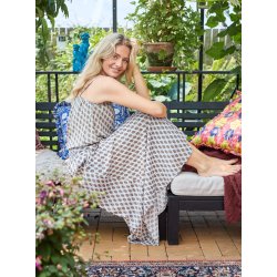 Black Colour - Luna Regular Nederdel - Savannah Sky