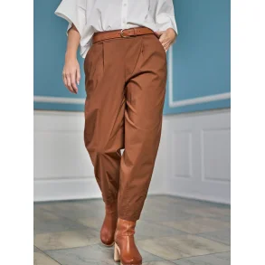 Black Colour - Davina Barrel Bukser - Hazelnut Brown