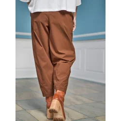 Black Colour - Davina Barrel Bukser - Hazelnut Brown