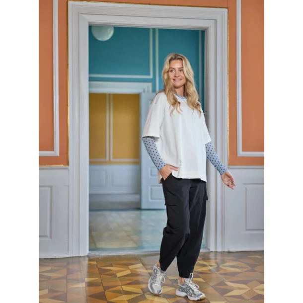 Black Colour - Davina Barrel Cargo Bukser - Black