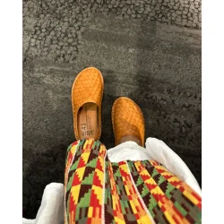 VIBAe - Wovan Leather sandaler - Cognac brown