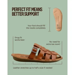 VIBAe - Amalfi Leather sandal - cognac brown